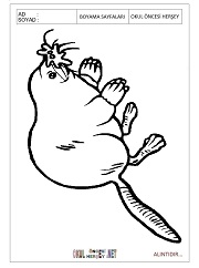 Köstebek boyama sayfaları